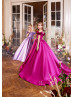Cold Shoulder 3D Flowers Satin Flower Girl Dress Cold Shoulder 3D Flowers Satin Flower Girl Dress